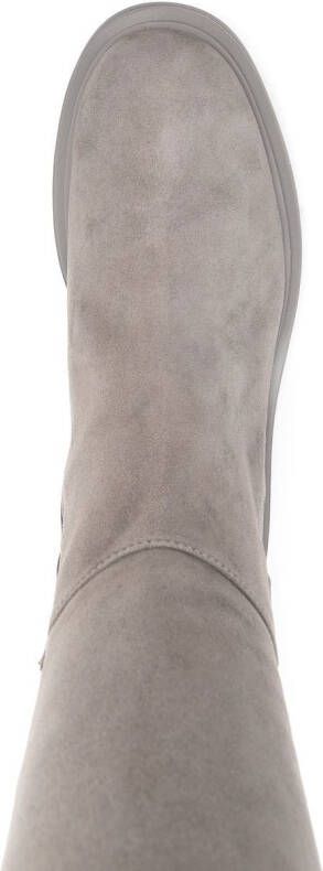 Gianvito Rossi Lexington over-the-knee suede boots Grey