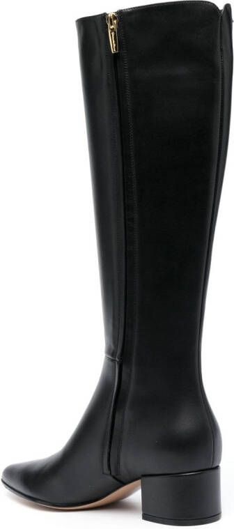 Gianvito Rossi Lyell 45mm leather boots Black