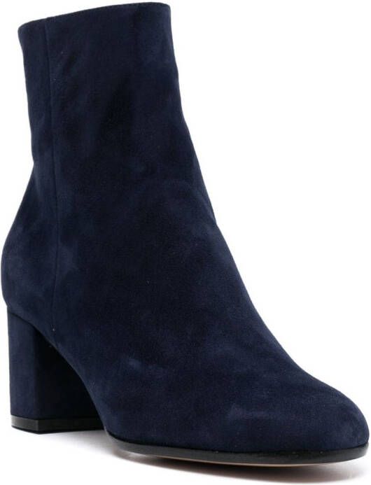 Gianvito Rossi Margaux 65mm suede boots Blue