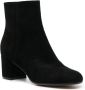 Gianvito Rossi Margaux block-heel suede boots Black - Thumbnail 2