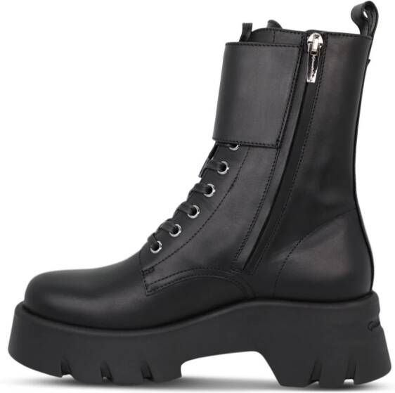 Gianvito Rossi Marloe leather combat boots Black