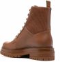 Gianvito Rossi Martis 20 ribbed-detail combat boots Brown - Thumbnail 3