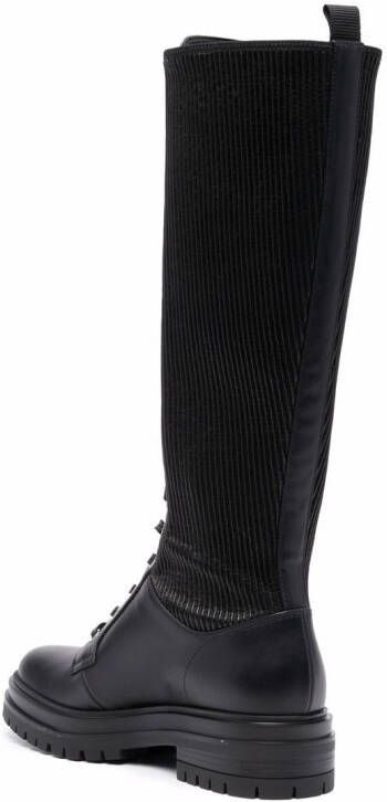 Gianvito Rossi Martis 20mm lace-up boots Black