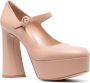 Gianvito Rossi Mary Jane 130mm leather platform pumps Neutrals - Thumbnail 2