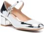 Gianvito Rossi Mary Ribbon 45mm pumps Silver - Thumbnail 2