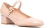 Gianvito Rossi Mary Ribbon 50mm patent leather pumps Neutrals - Thumbnail 2