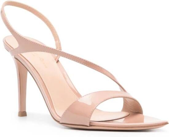 Gianvito Rossi Mayfair 85mm leather sandals Neutrals