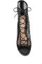 Gianvito Rossi mesh lace-up booties Black - Thumbnail 4