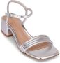 Gianvito Rossi Lena 45mm leather sandals Silver - Thumbnail 2