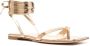 Gianvito Rossi metallic-effect lace-up sandals Gold - Thumbnail 2