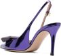 Gianvito Rossi metallic-finish 95mm pointed pumps Blue - Thumbnail 3