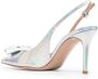 Gianvito Rossi metallic-finish 95mm pointed pumps Grey - Thumbnail 3