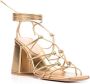 Gianvito Rossi Minas 85mm leather sandals Gold - Thumbnail 2