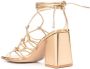 Gianvito Rossi Minas 85mm leather sandals Gold - Thumbnail 3