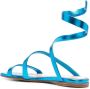 Gianvito Rossi metallic wrap-around sandals Blue - Thumbnail 3