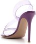 Gianvito Rossi Metropolis 105mm cut-out transparent sandals Purple - Thumbnail 3