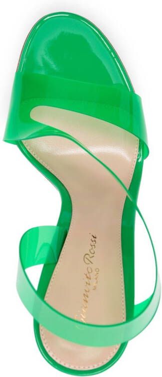 Gianvito Rossi Metropolis 105mm transparent sandals Green