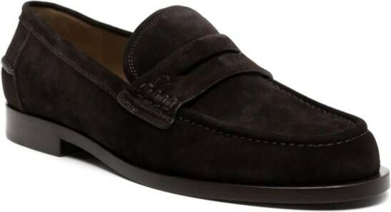 Gianvito Rossi Michael suede loafers Brown