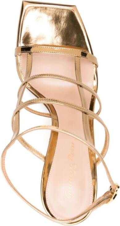 Gianvito Rossi Mondry 95mm leather sandals Gold