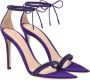 Gianvito Rossi Montecarlo 105mm suede sandals Purple - Thumbnail 2