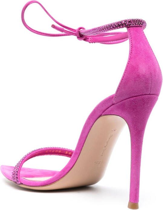Gianvito Rossi Montecarlo 115mm crystal-embellished sandals Pink