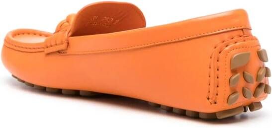 Gianvito Rossi Monza leather loafers Orange
