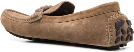 Gianvito Rossi Monza suede loafers Brown
