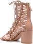 Gianvito Rossi open-knit lace-up sandals Pink - Thumbnail 3