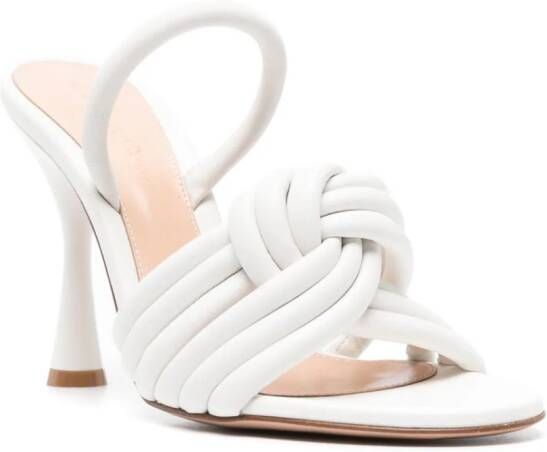 Gianvito Rossi Ottavia 110mm leather sandals White