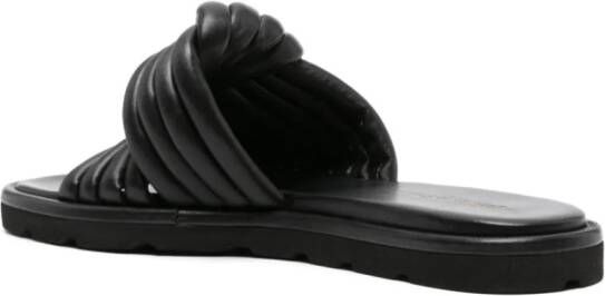 Gianvito Rossi Ottavia leather slides Black