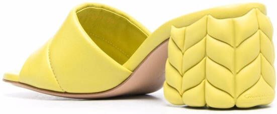 Gianvito Rossi padded leather sandals Green