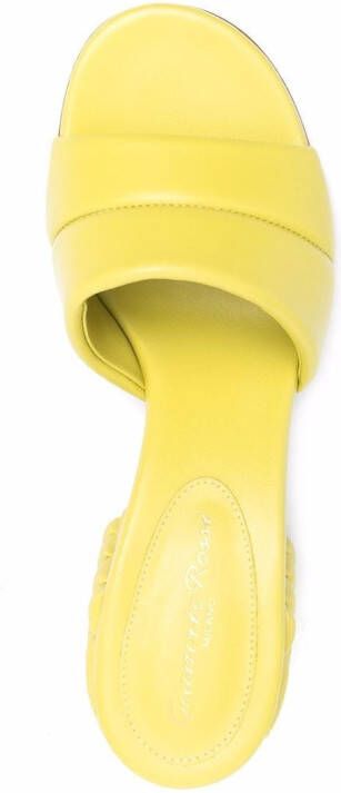 Gianvito Rossi padded leather sandals Green