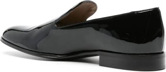 Gianvito Rossi patent-finish leather loafers Black
