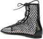 Gianvito Rossi perforated lace-up sandals Black - Thumbnail 3