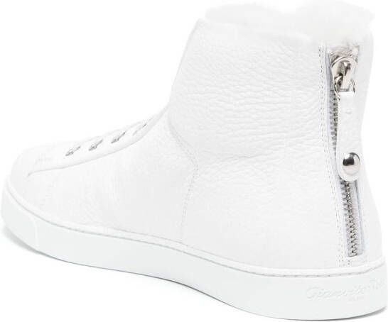 Gianvito Rossi Peter leather high-top sneakers White
