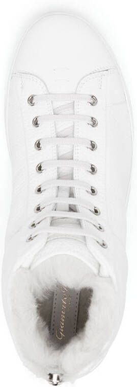 Gianvito Rossi Peter leather high-top sneakers White