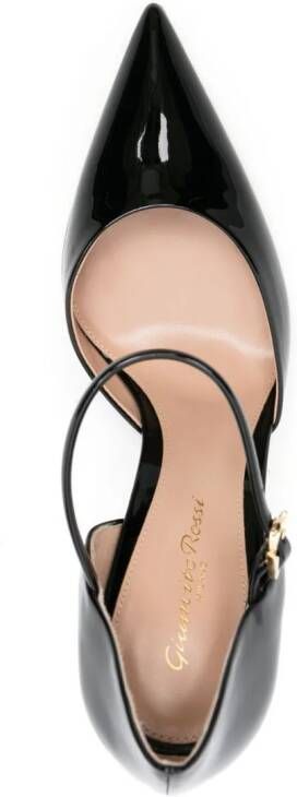 Gianvito Rossi Piper Anklet patent-leather pumps Black