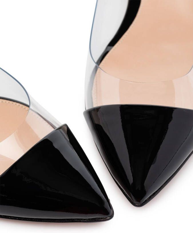 Gianvito Rossi Plexi ballerina shoes Black