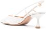 Gianvito Rossi point toe slingback leather pumps White - Thumbnail 3