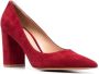 Gianvito Rossi Piper 85mm suede pumps Red - Thumbnail 2
