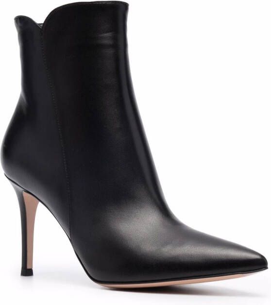 Gianvito Rossi pointed 90mm boots Black