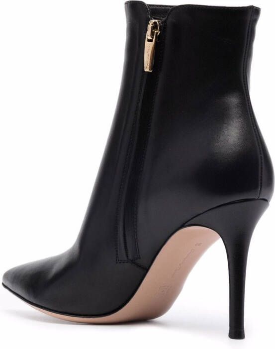 Gianvito Rossi pointed 90mm boots Black