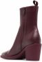 Gianvito Rossi pointed leather heeled ankle boots Red - Thumbnail 3