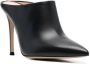 Gianvito Rossi pointed leather mules Black - Thumbnail 2