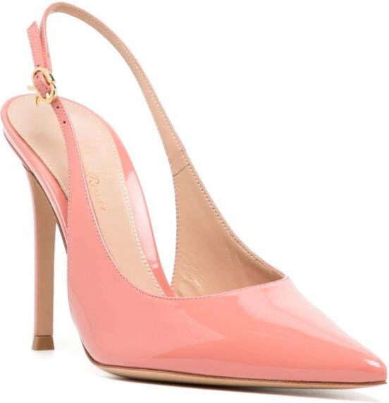 Gianvito Rossi pointed-toe 110mm leather pumps Pink