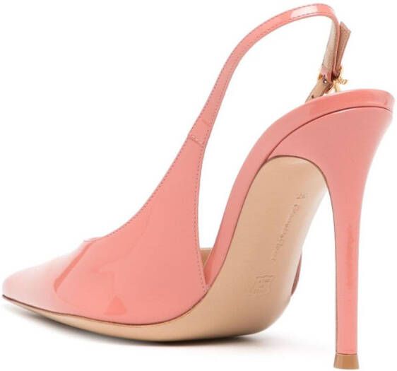 Gianvito Rossi pointed-toe 110mm leather pumps Pink