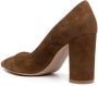Gianvito Rossi Piper 85mm suede pumps Brown - Thumbnail 3