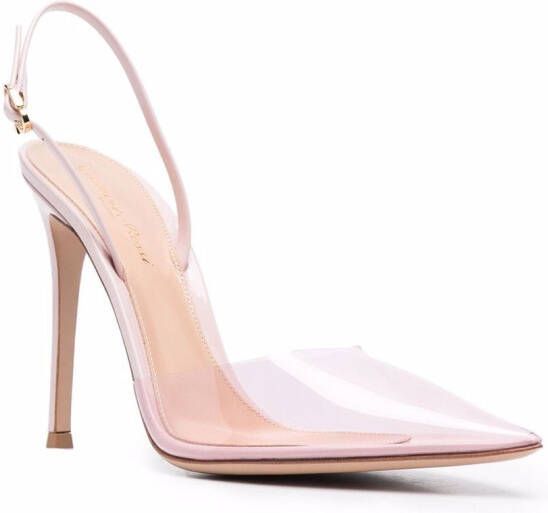 Gianvito Rossi pointed-toe slingback pumps Pink