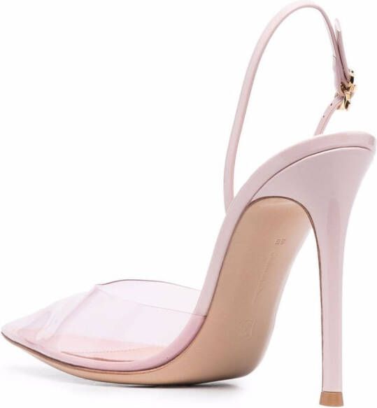 Gianvito Rossi pointed-toe slingback pumps Pink