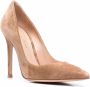 Gianvito Rossi pointed-toe suede pumps Brown - Thumbnail 2